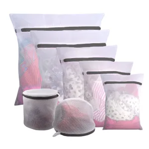 7Pcs Mesh Laundry Bags with Premium-Black