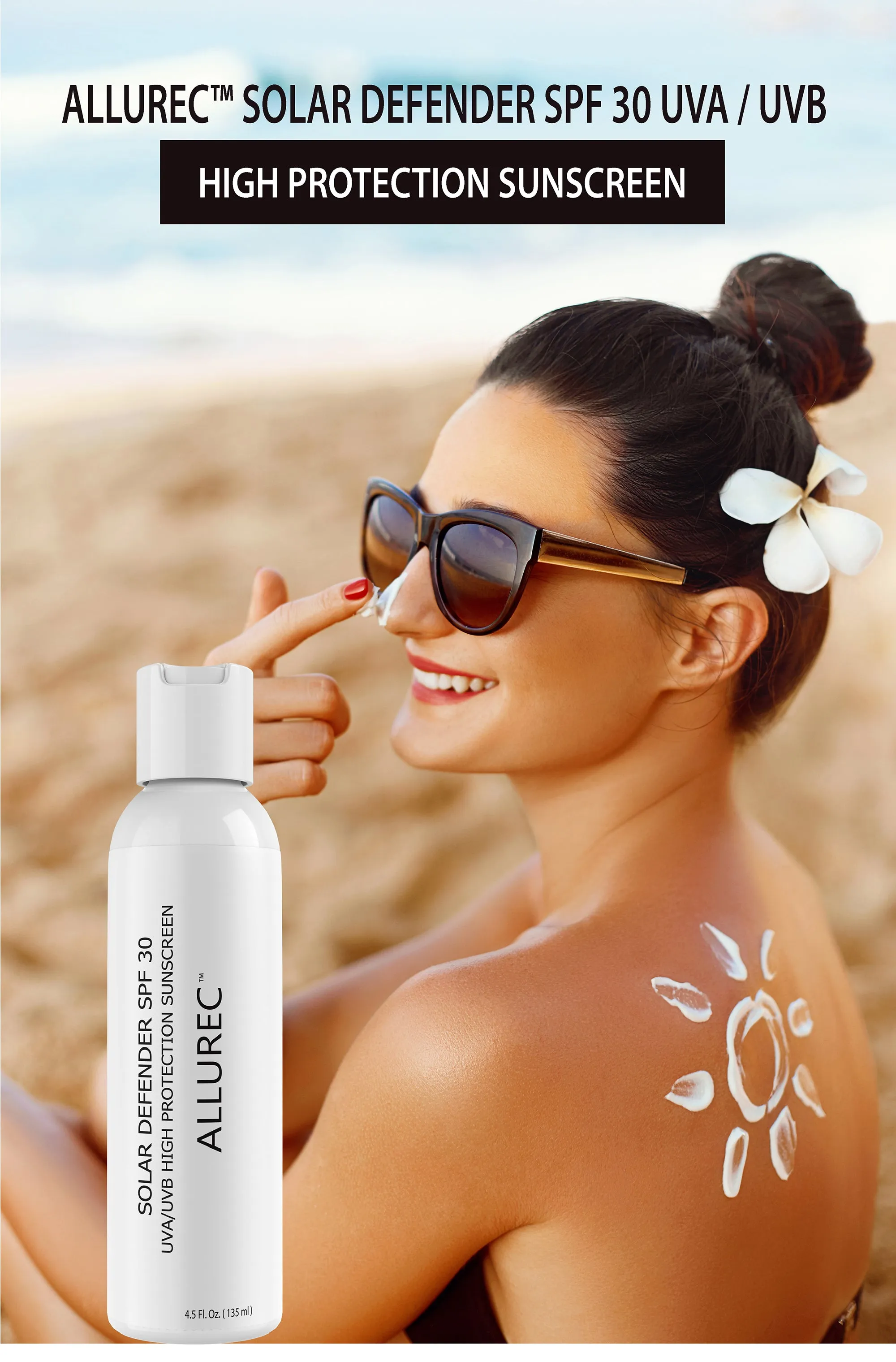 ALLUREC™ SOLAR DEFENDER SPF 30 UVA / UVB HIGH PROTECTION SUNSCREEN