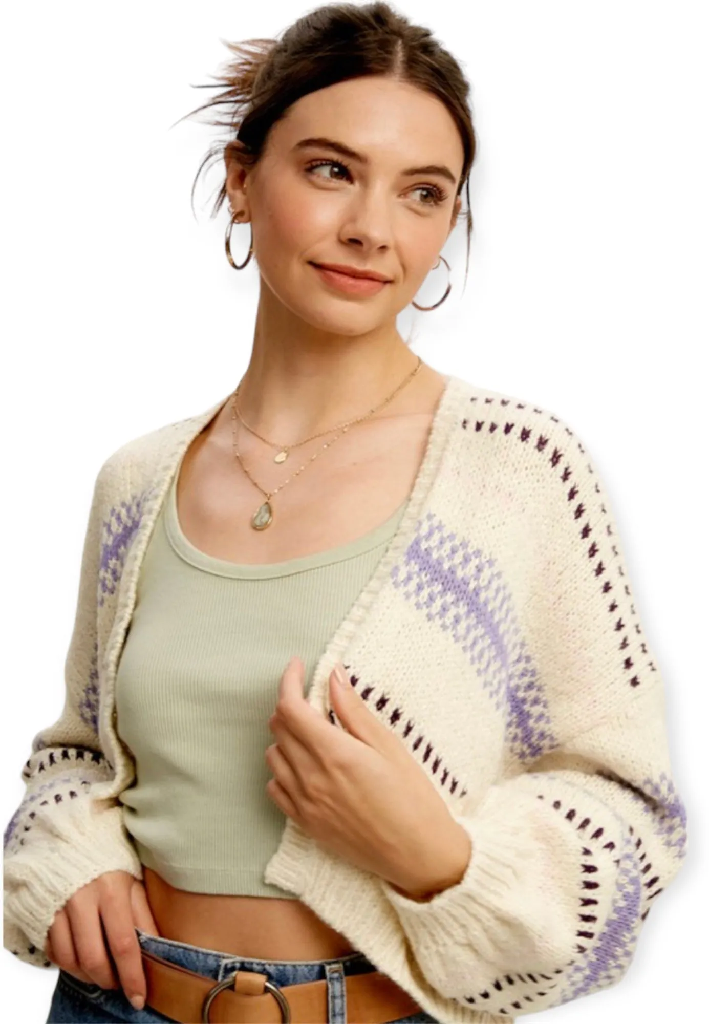 Aura Sweater Crop Cardigan