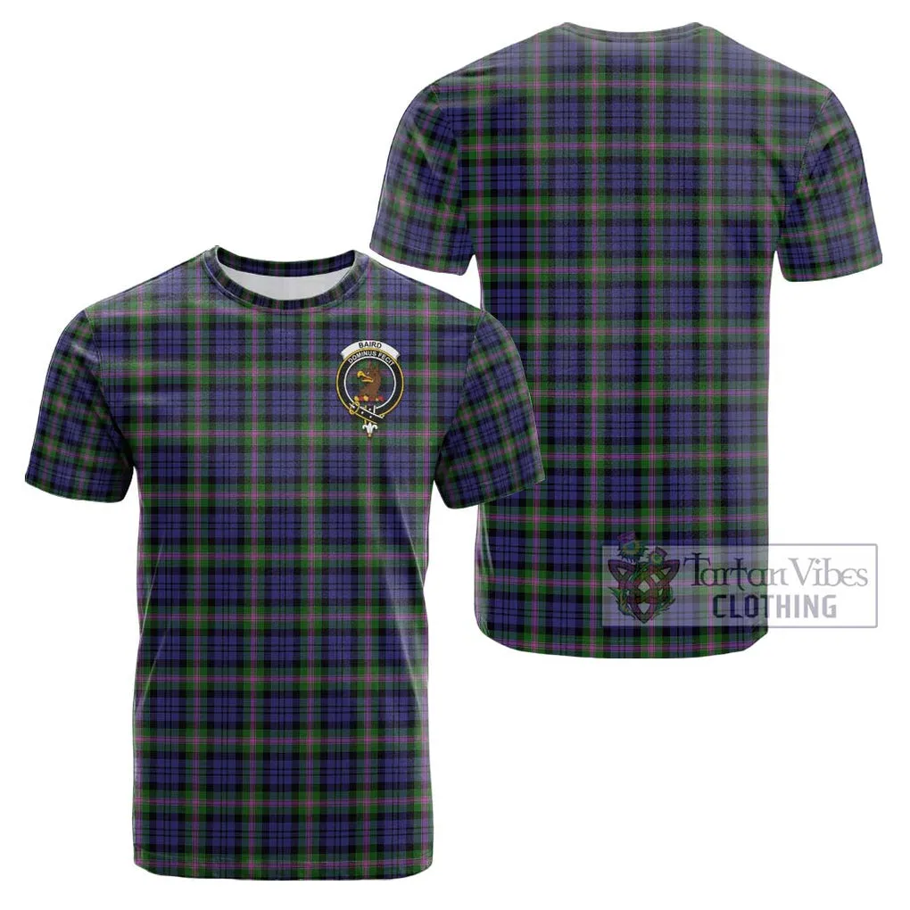 Baird Modern Tartan Cotton T-Shirt with Family Crest