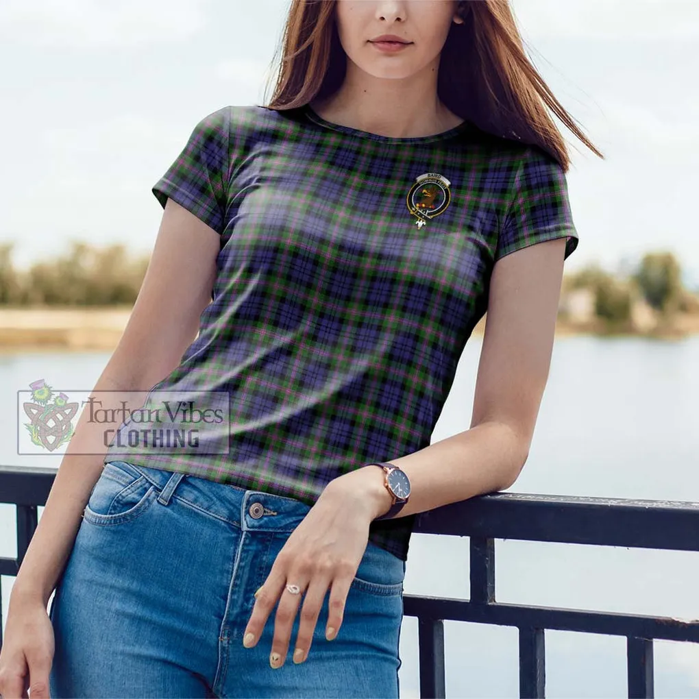 Baird Modern Tartan Cotton T-Shirt with Family Crest