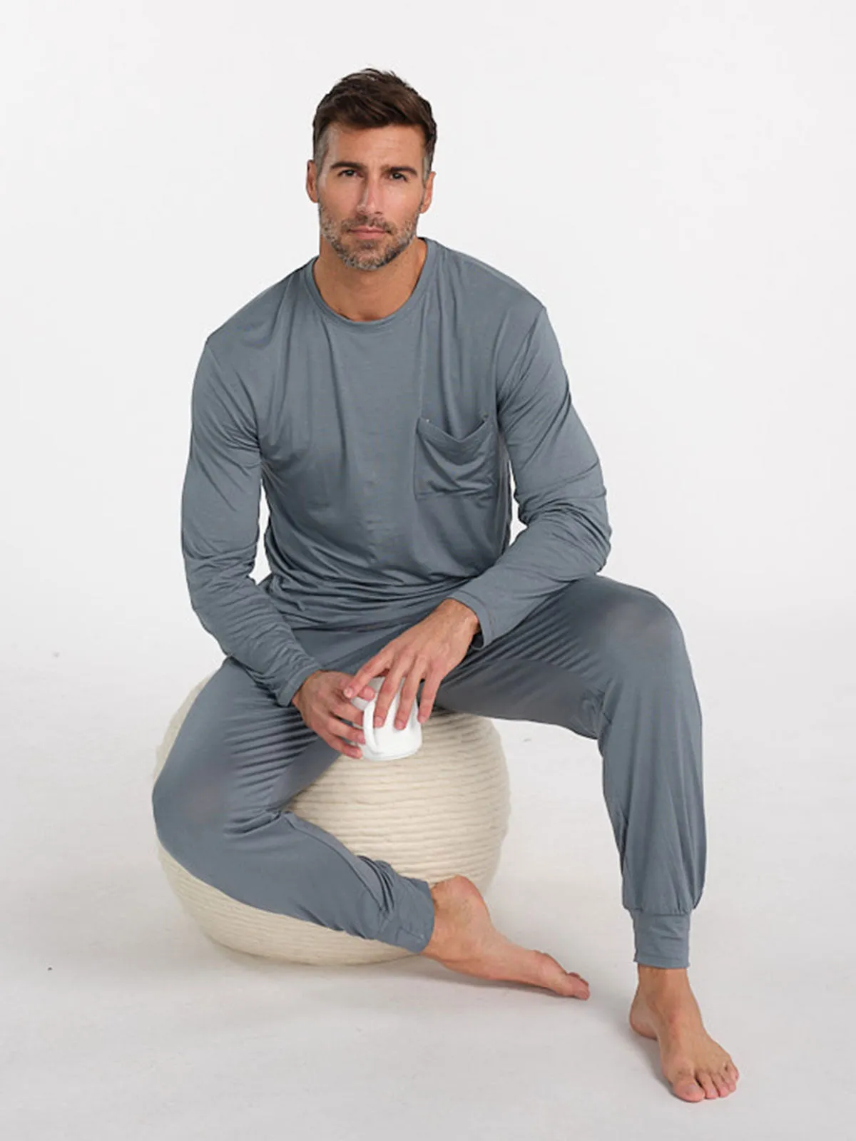 Bamboo Silk Long Sleeve Sleep Shirt