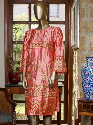 Bin Saeed Printed Tunic Silk Stitched Kurti Vol-18 Collection’2021-FSB-0020-Pink