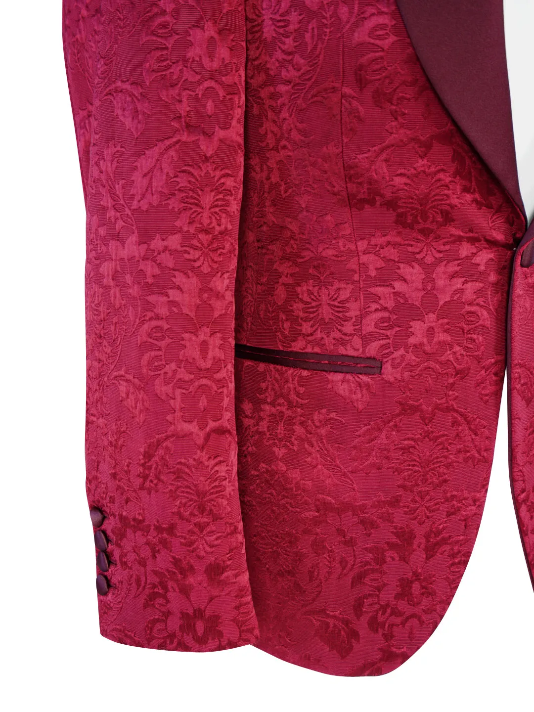 Burgundy Fiore Dinner Jacket