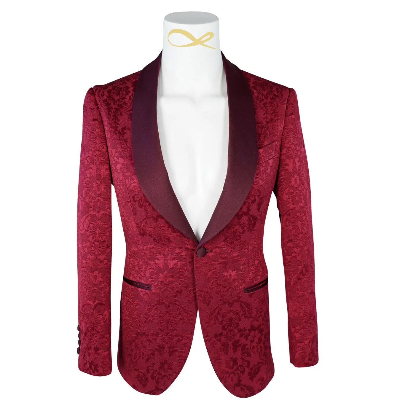 Burgundy Fiore Dinner Jacket