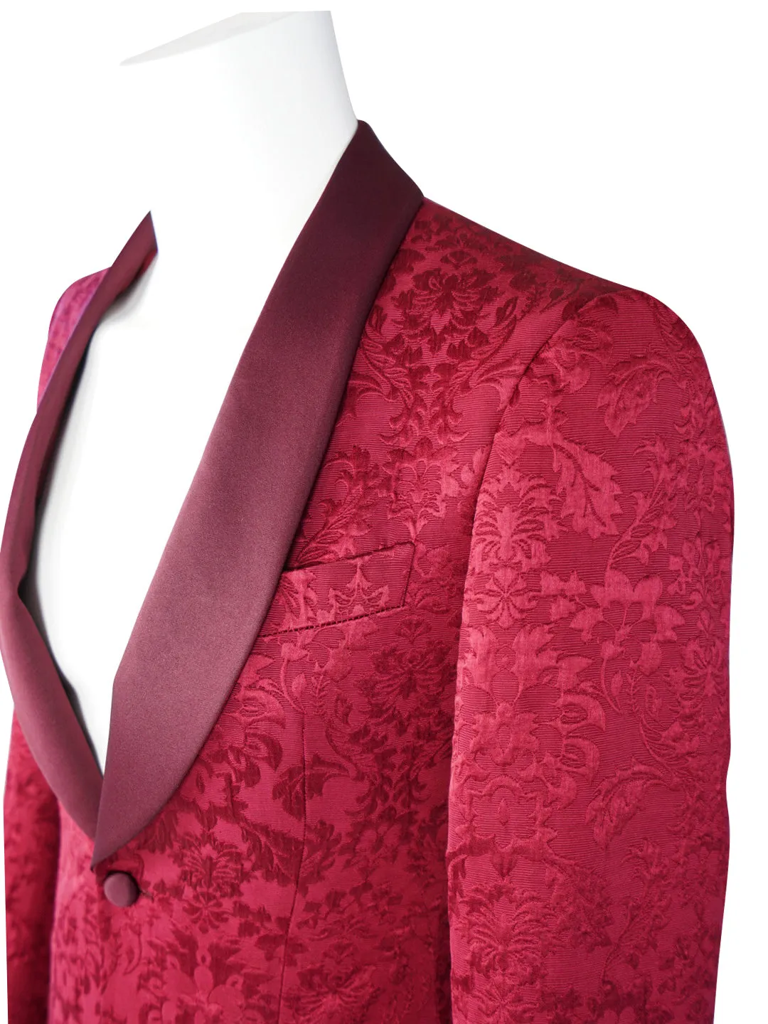 Burgundy Fiore Dinner Jacket