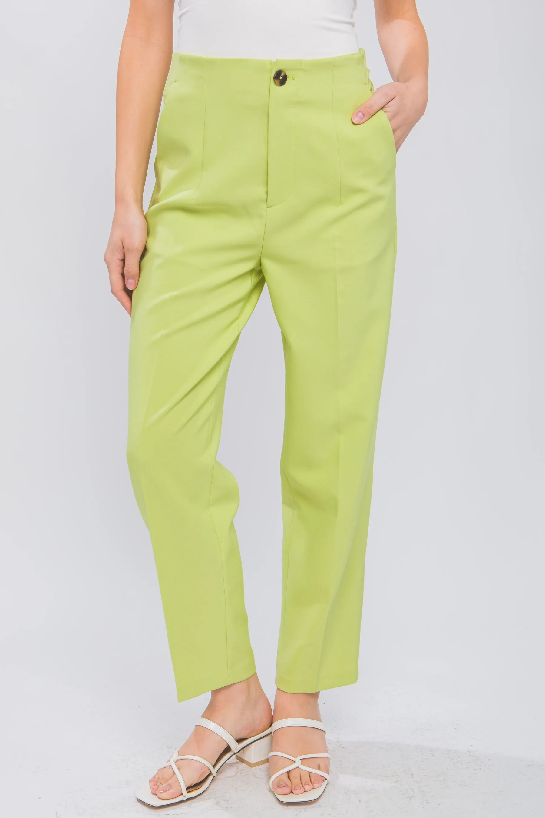 Charlotte Full Length Button Front Blazer Pant (Assorted Colors)