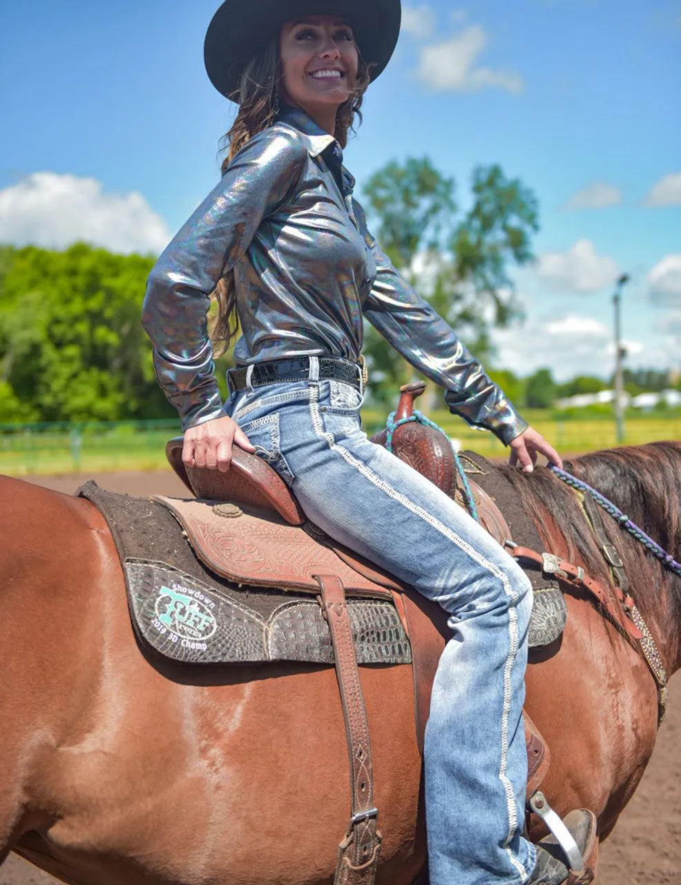 Cowgirl Tuff Journey Mid Rise Classic Fit Bootcut Jean - Medium Wash