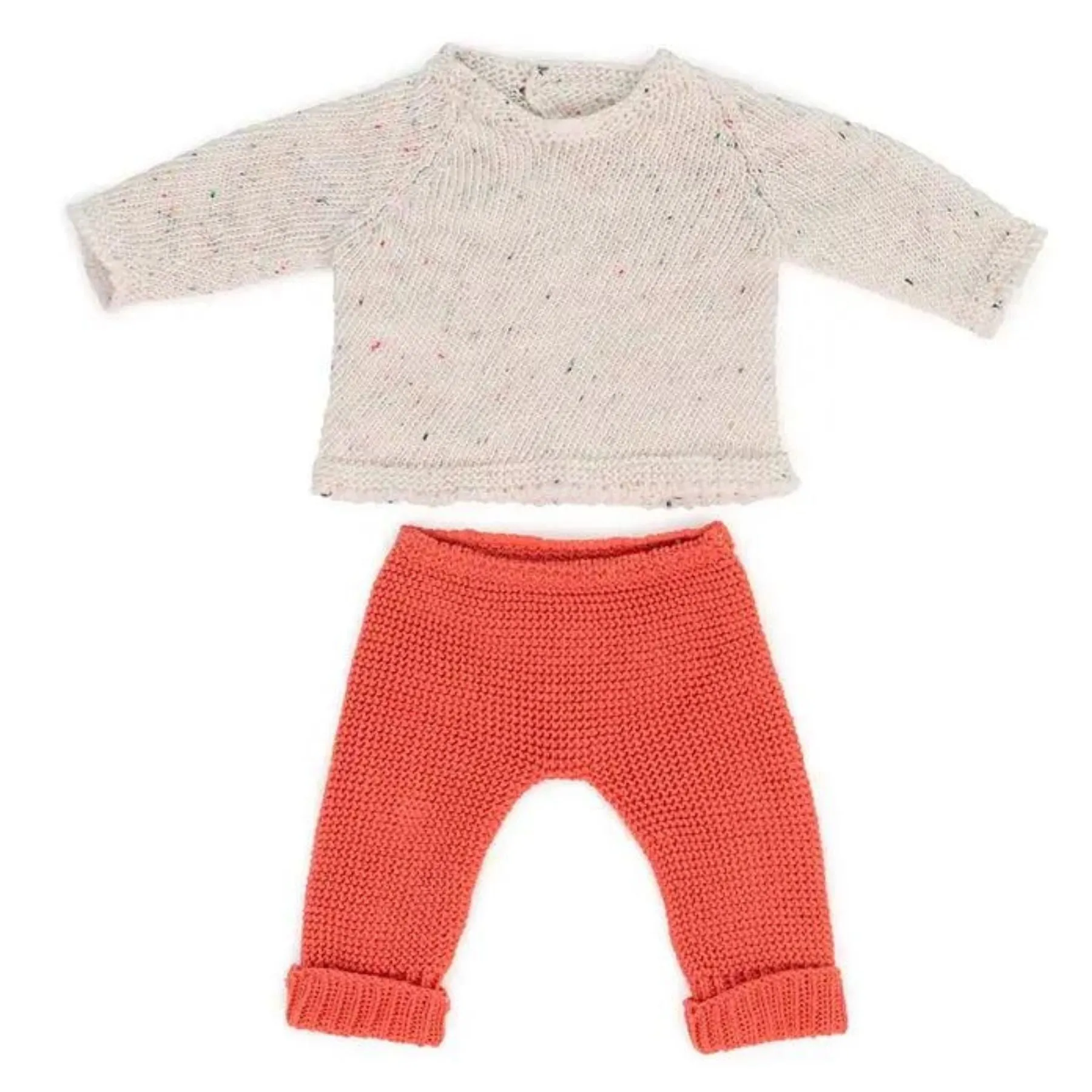 Doll Clothes - Knitted Outfit, Sweater   Trousers, 15"