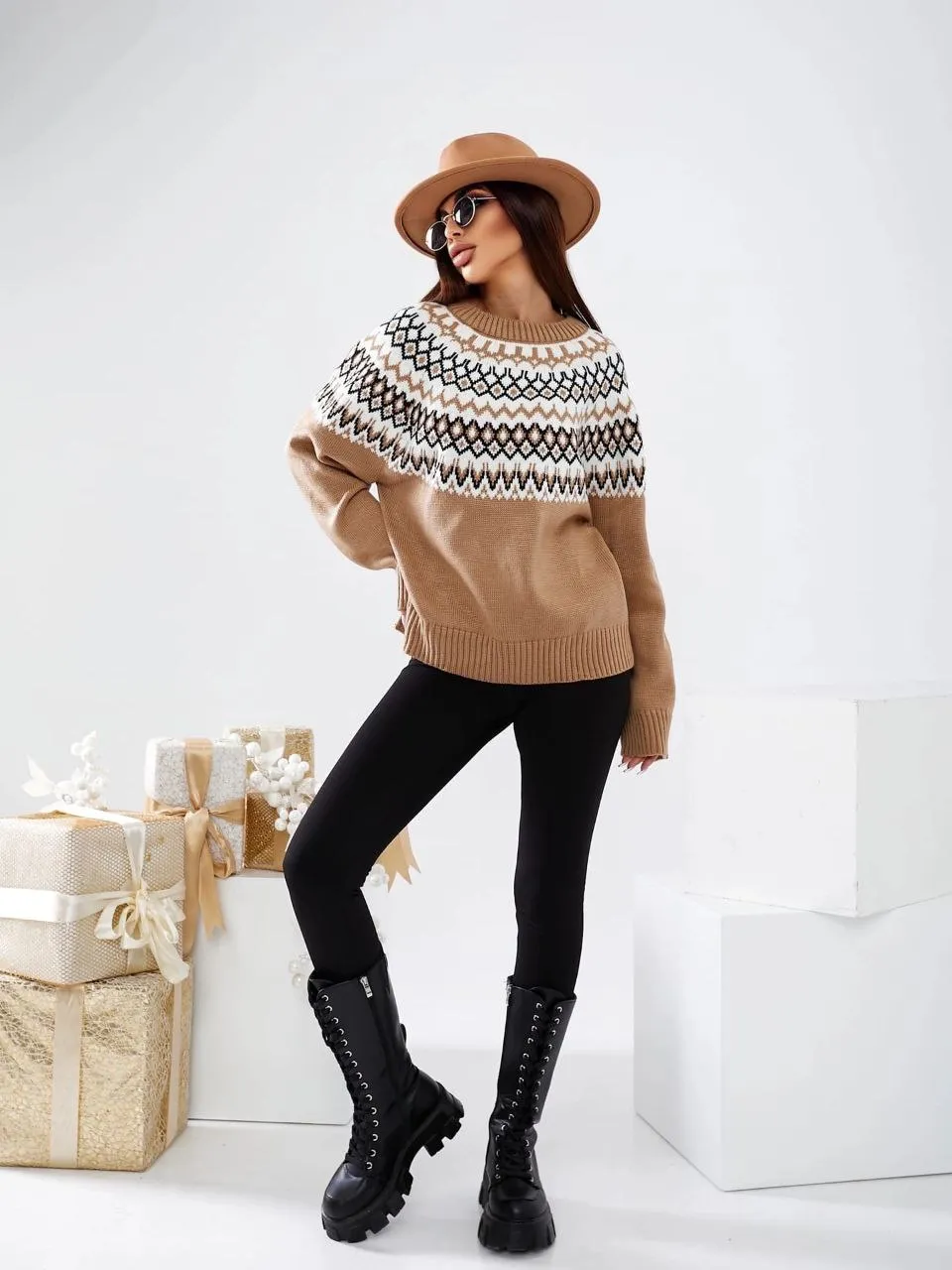 Fashion Sweater Ornament One Size Warm Women Clothing