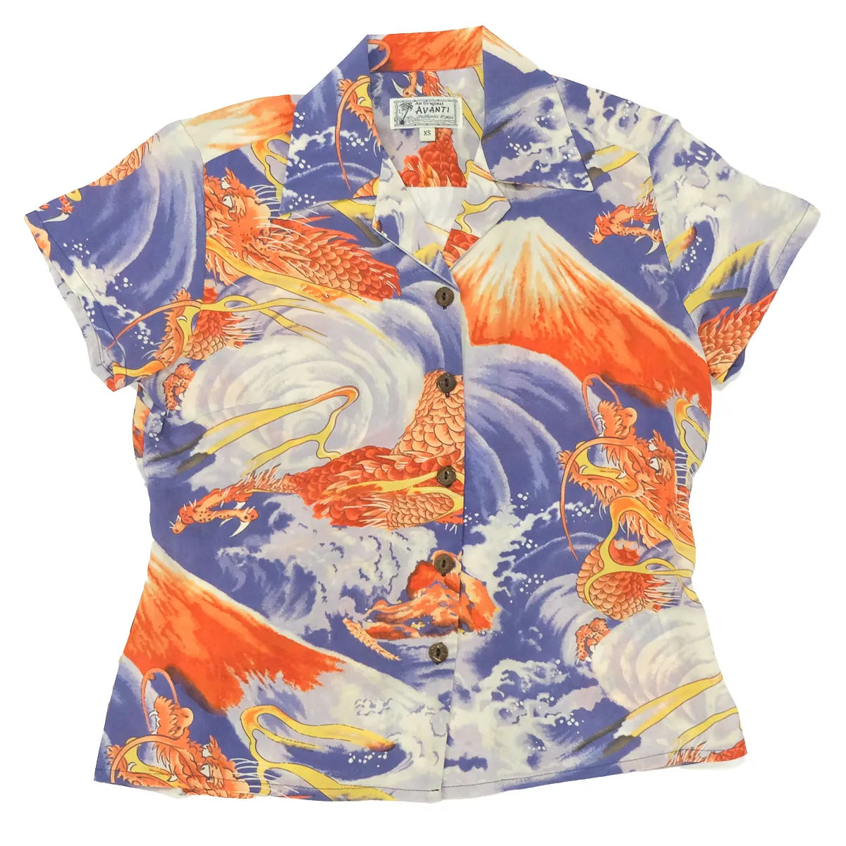 Fuji Dragon (Women's Shirt) - Indigo