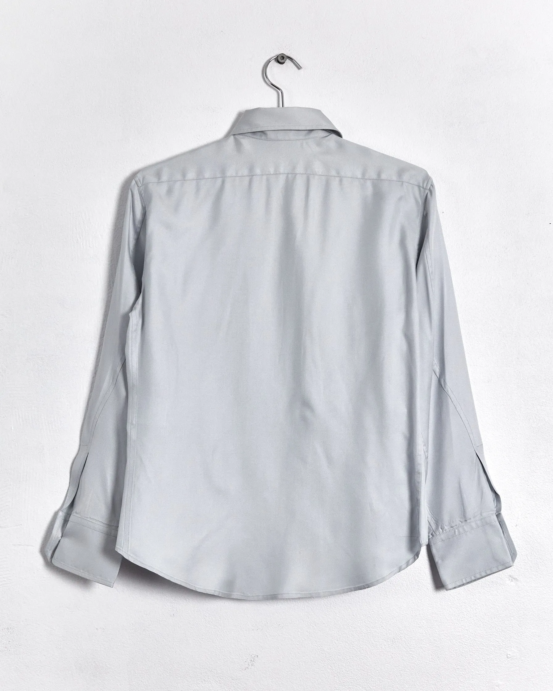 Gucci pocket front silk shirt, blue, 10