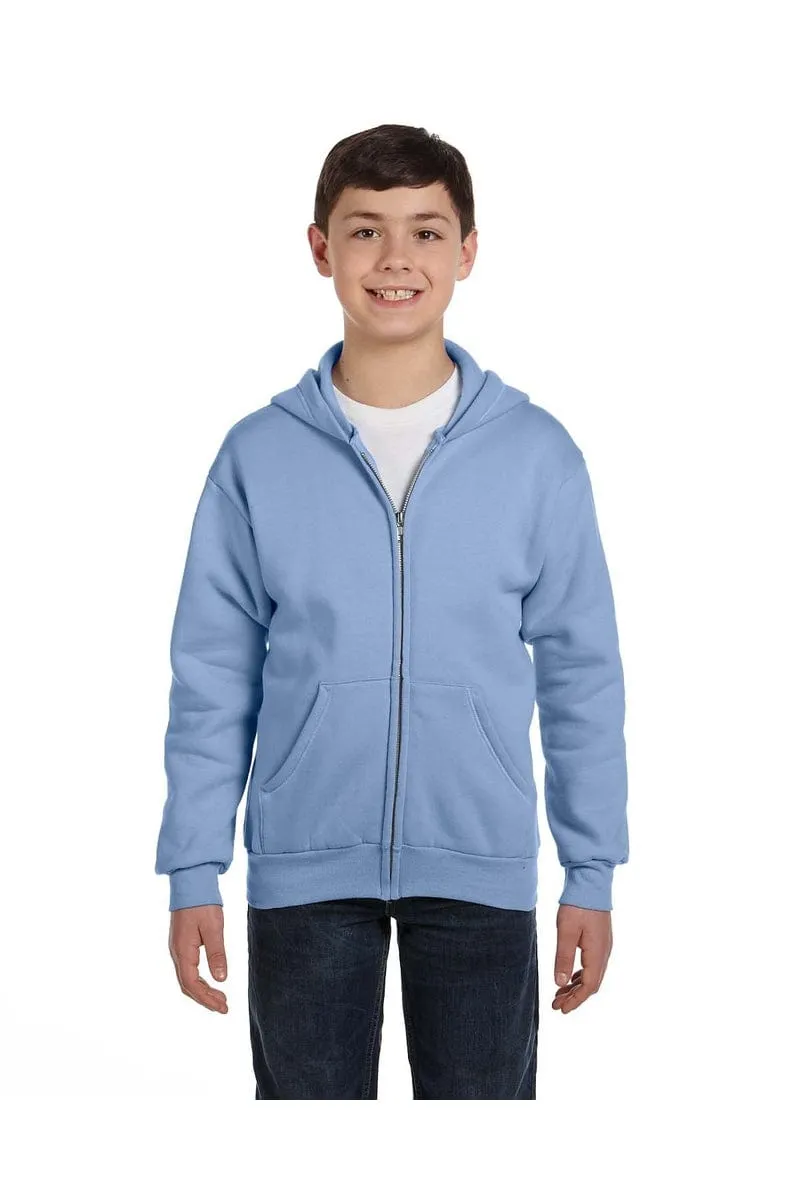 Hanes P480: Youth EcoSmart Full-Zip Sweatshirt