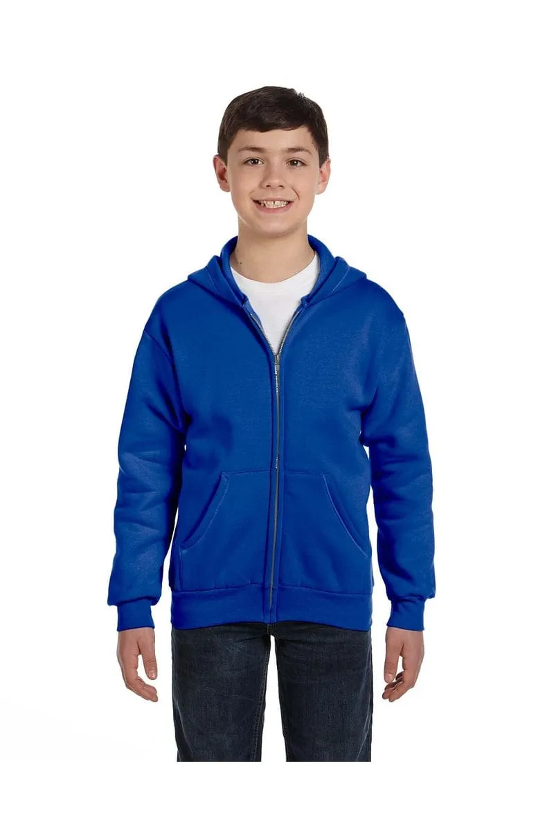 Hanes P480: Youth EcoSmart Full-Zip Sweatshirt