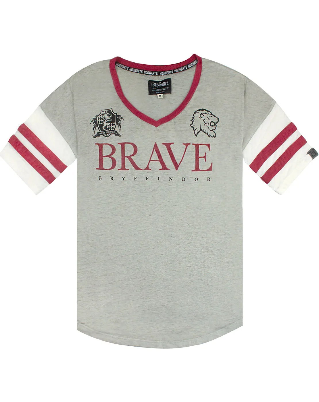 Harry Potter Gryffindor Brave Womens/Ladies Varsity T-Shirt Sizes S-XL