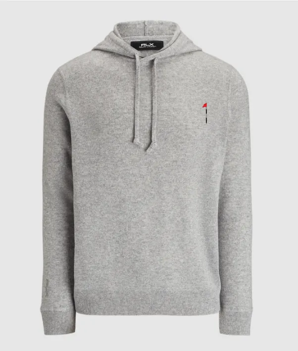 Hidden Creek RLX Washable Cashmere Hoodie Gray