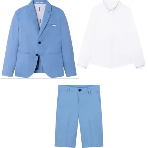 HUGO BOSS - Ceremonial Three Piece Suit Set - Blue