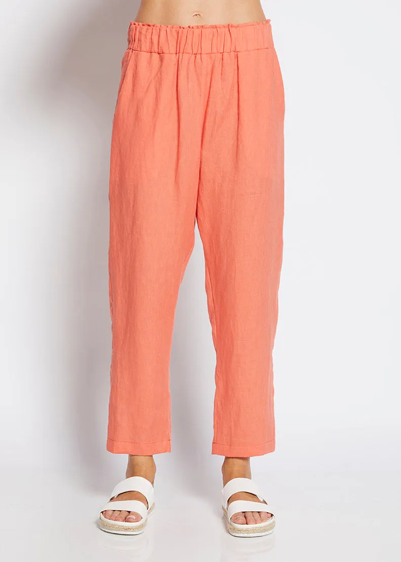 Jones linen trousers in Apricot