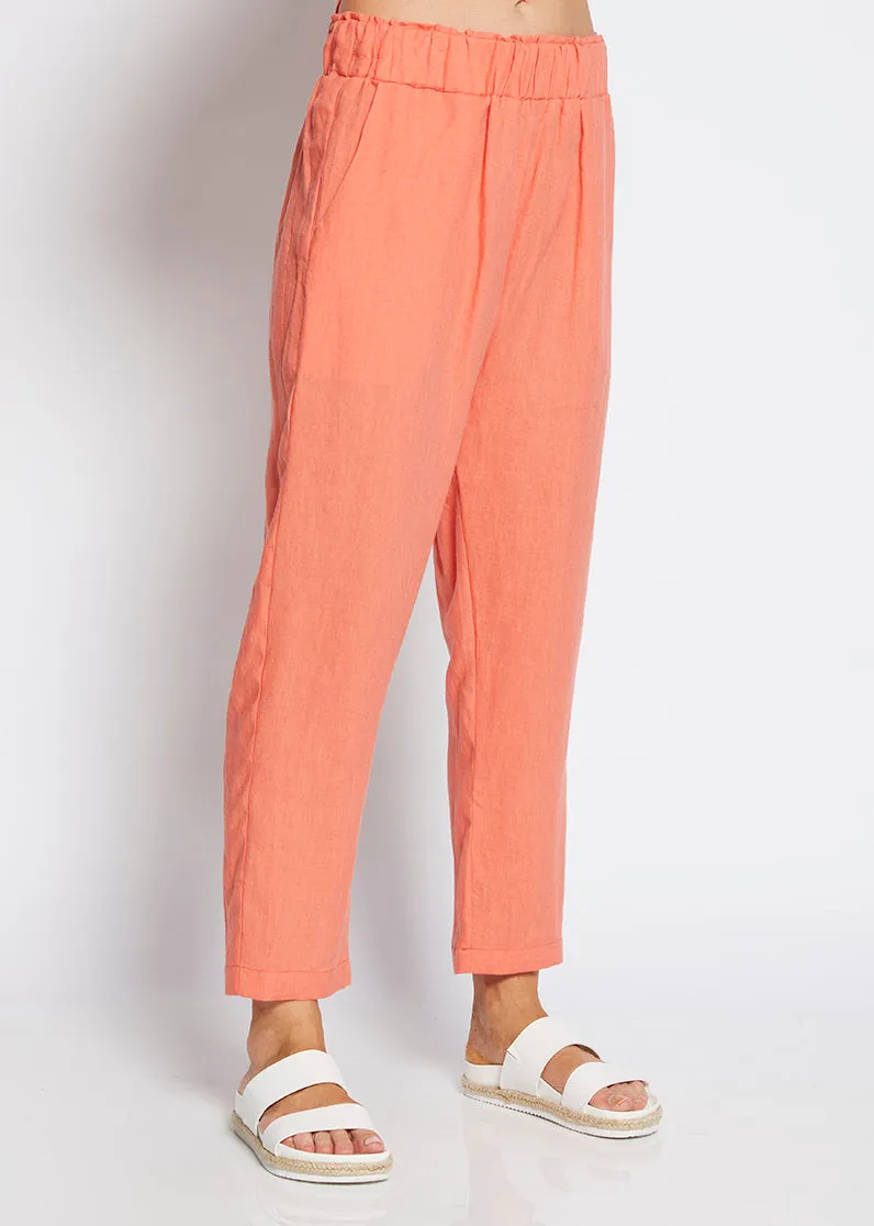 Jones linen trousers in Apricot