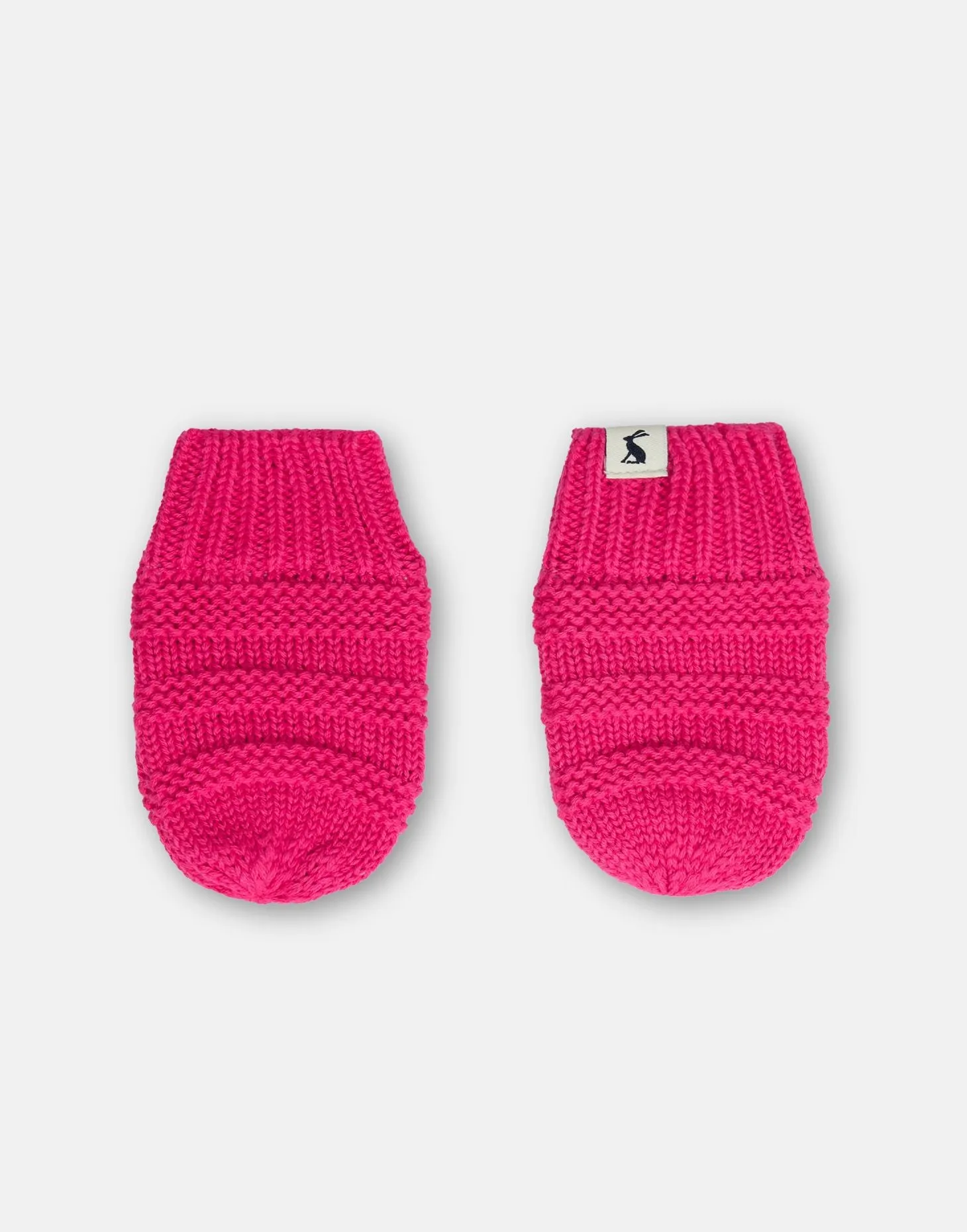 Joules Pom Knitted Hat and Glove Set Bright Pink