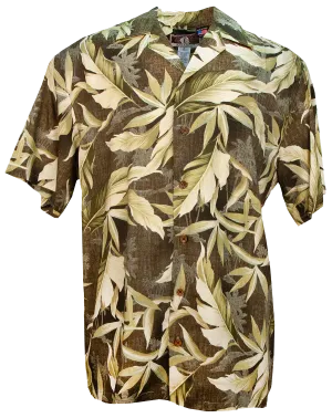 Kalani Mens Hawaiian Shirt in Charcoal