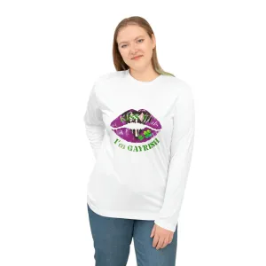 Labrys Lesbian Flag Unisex Performance Long Sleeve Shirt - Kiss Me