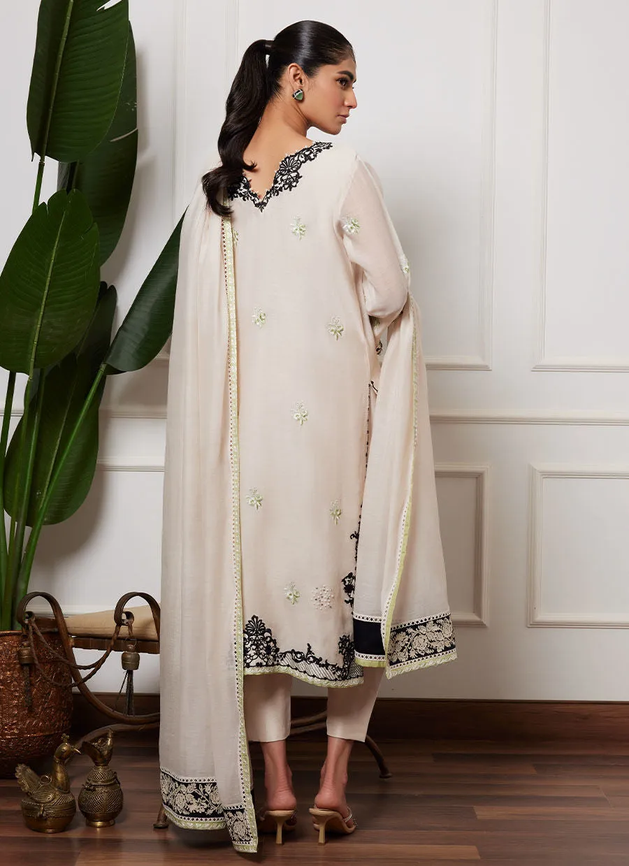 Lea Autumn Winter '23 - Shani Ivory Shirt And Dupatta