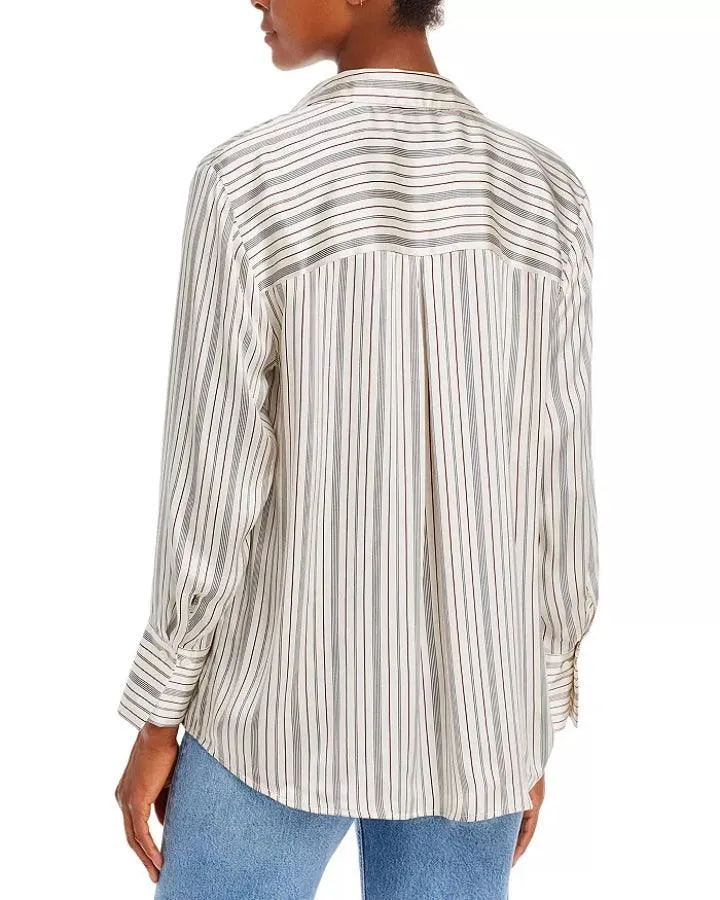 Ledger Stripe Silk Shirt