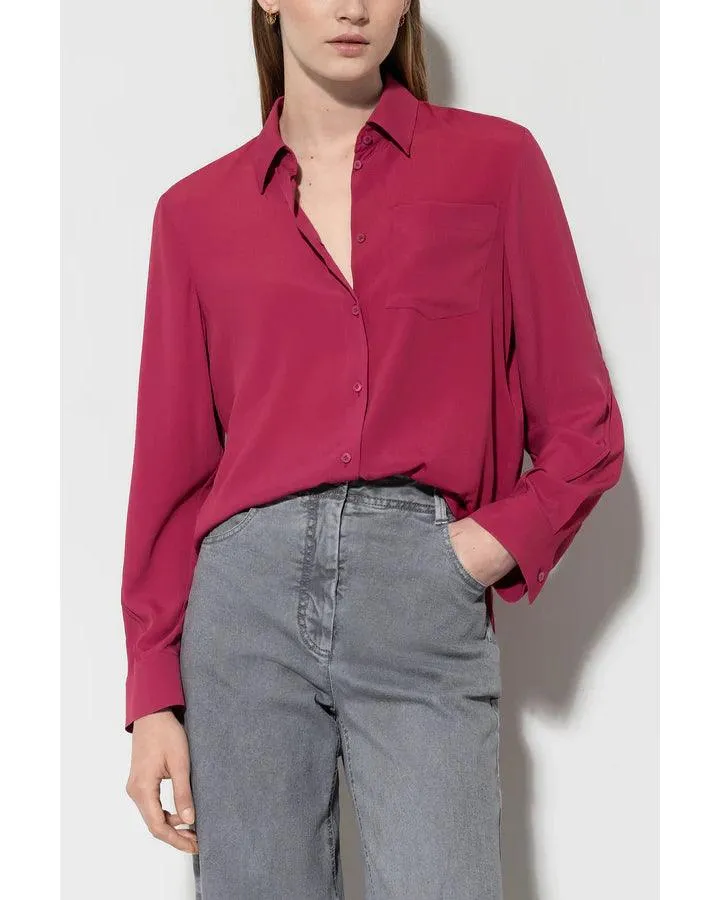 Luisa Cerano Silk Blend Shirt Blouse