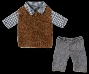 Maileg Shirt, Slipover and Trousers for Teddy Dad