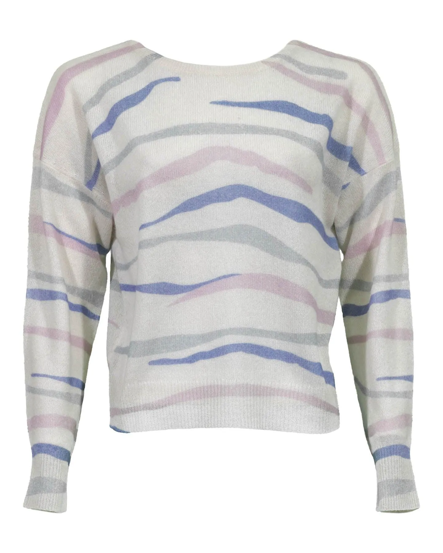 Mara Cashmere Print Pullover