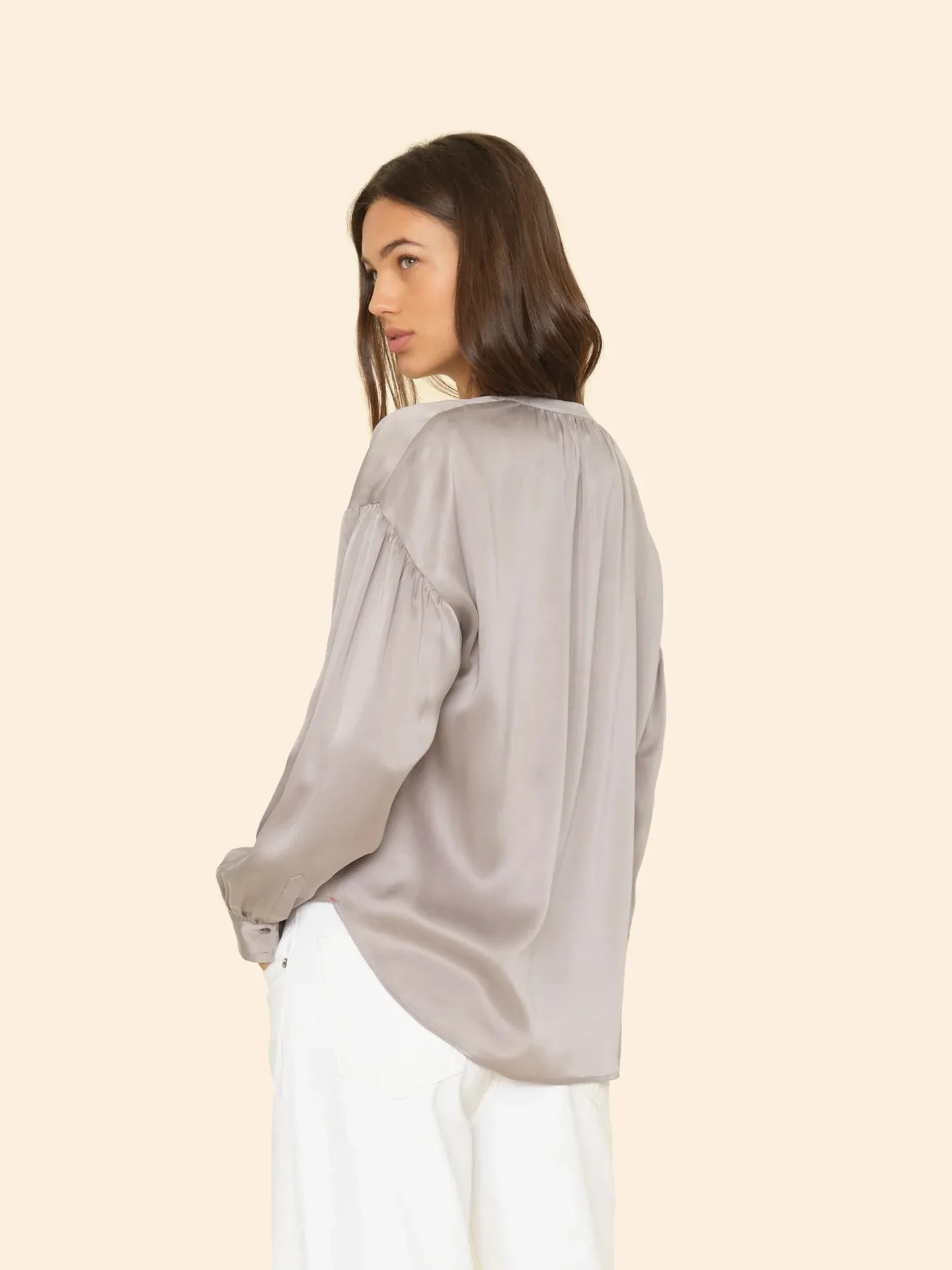 Mayson Top in Pebble Grey