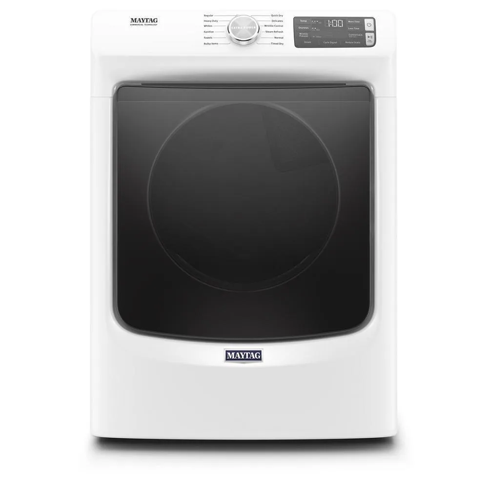 Maytag MGD6630HW Front Load Gas Dryer with Extra Power and Quick Dry Cycle - 7.3 cu. ft.