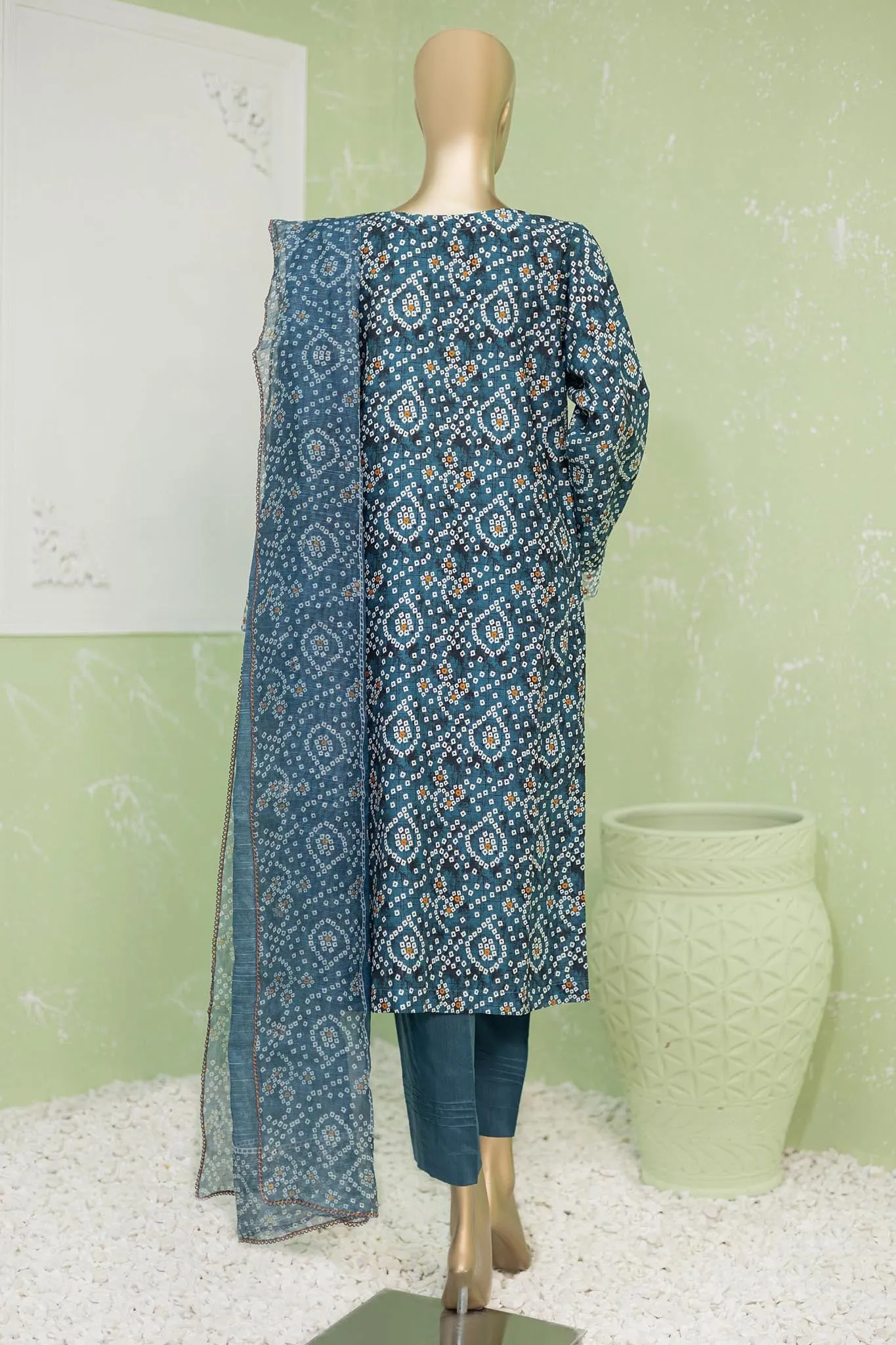 Naubahar by Hz Unstitched 3 Piece Silk Viscose Emb Collection'2024-NVE-49-B