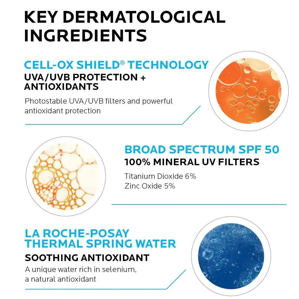 New - La Roche-Posay Anthelios Ultra-Light Fluid Mineral Face Sunscreen with Zinc