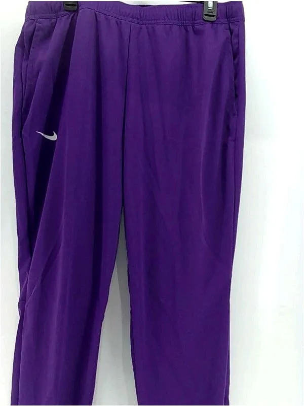 Nike Womens Epic Knit 2.0 Regular Pull on Active Pants Size XLarge Purple White