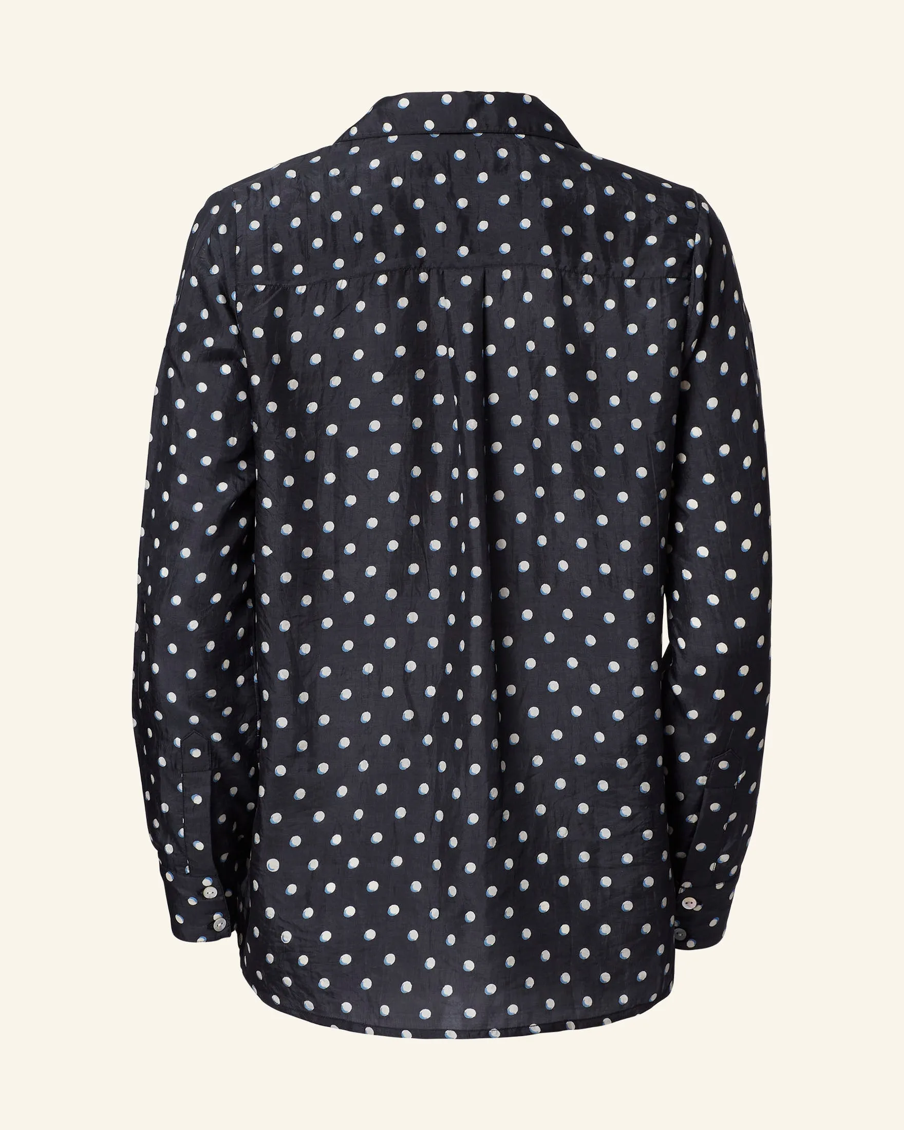 Patti Raven Dot Silk Shirt