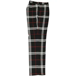 Plaid Black White Red Pants