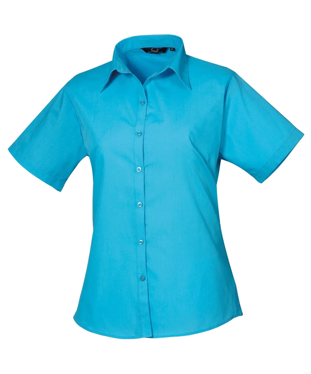 PR302 - Women's Short Sleeve Poplin Blouse