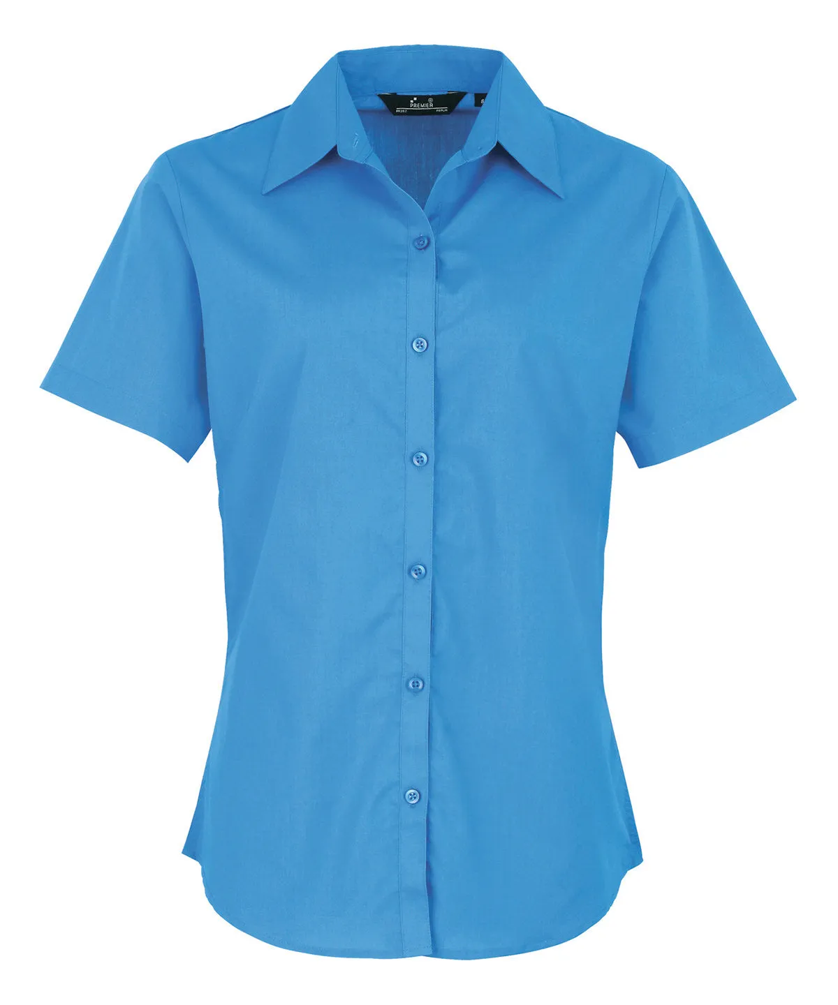 PR302 - Women's Short Sleeve Poplin Blouse