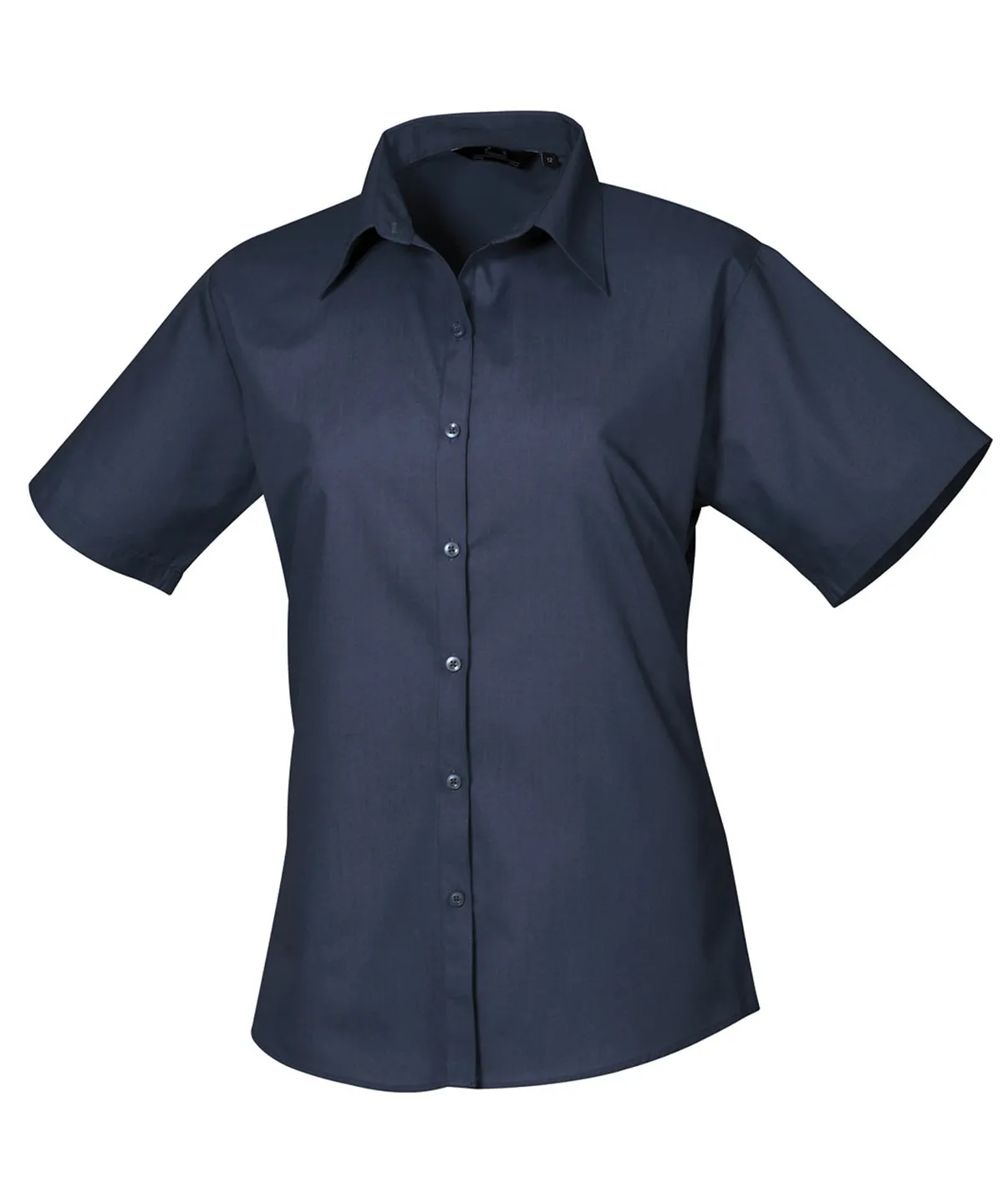 PR302 - Women's Short Sleeve Poplin Blouse