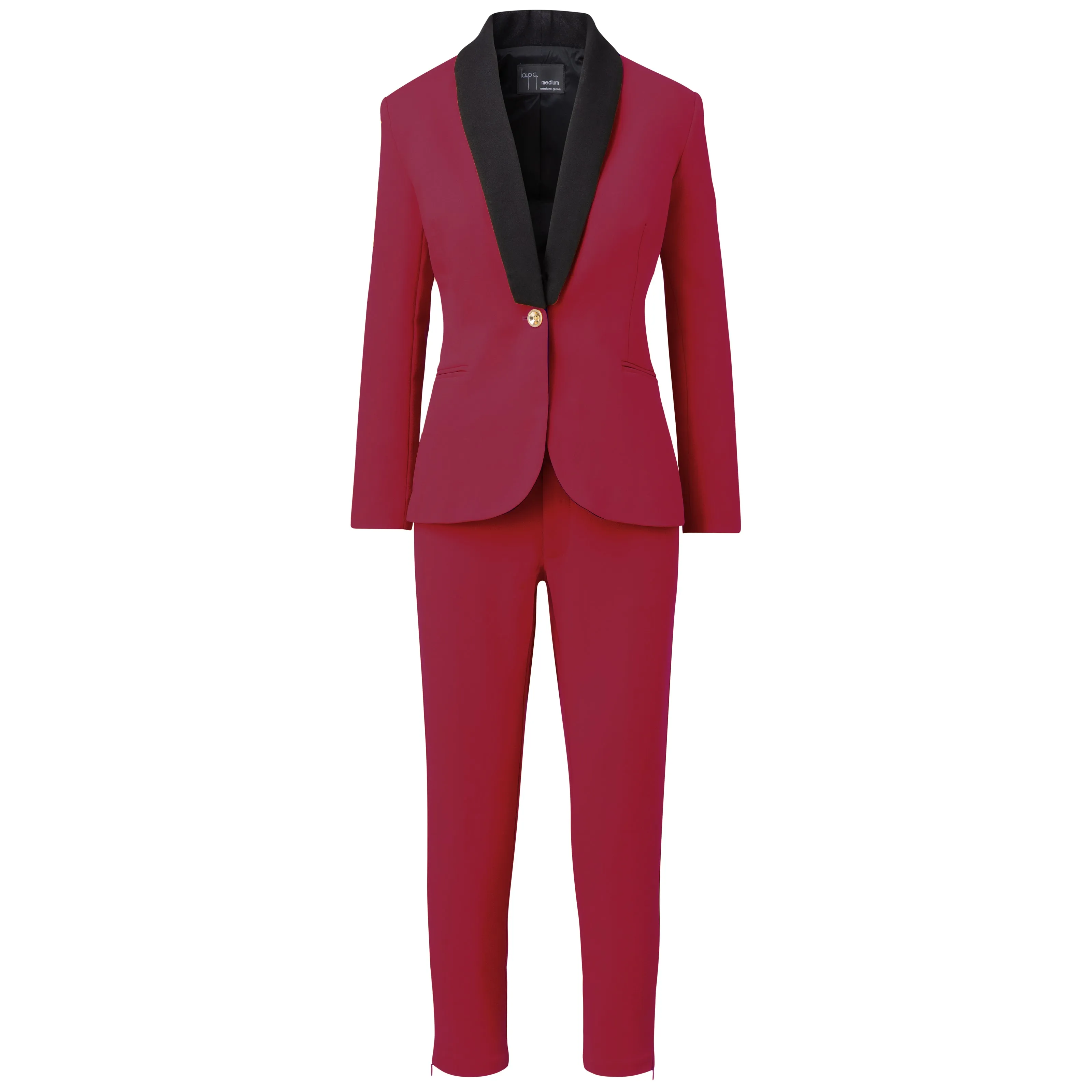 Rebellious Stretch Boss Blazer - Fuchsia