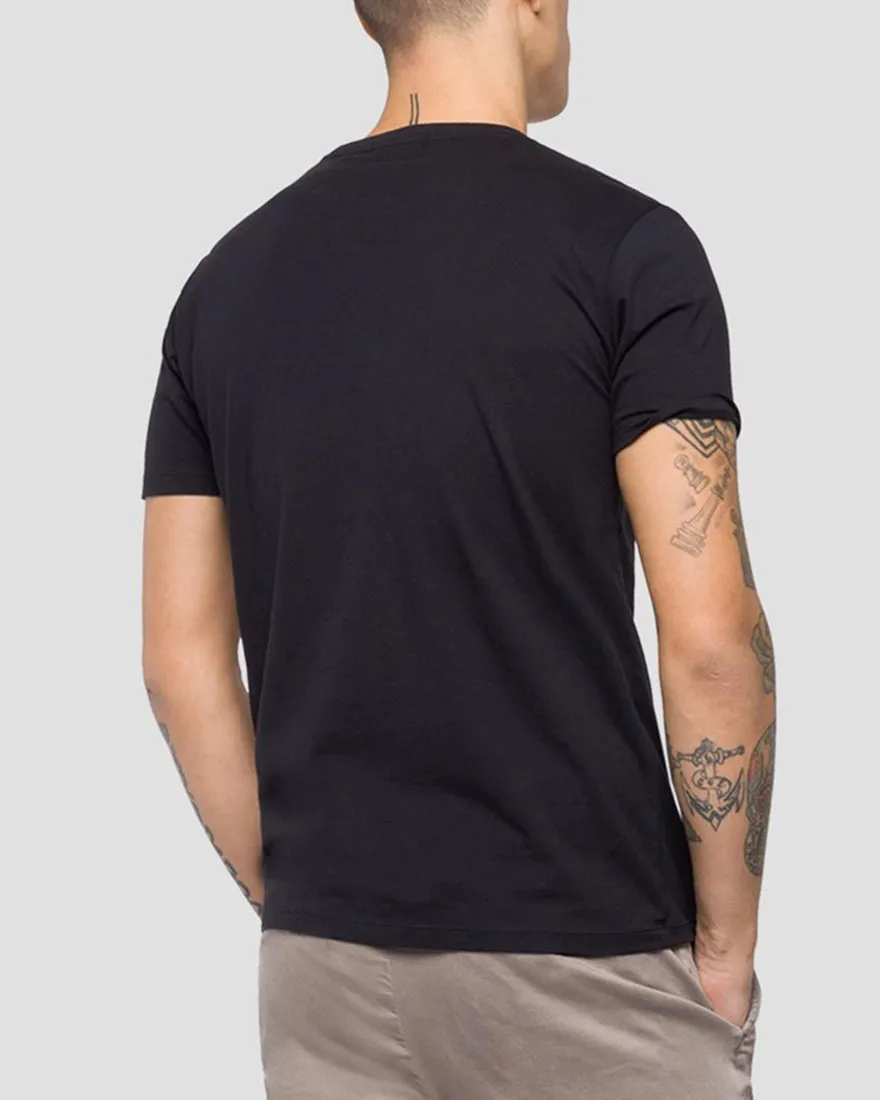 REPLAY M37342660 BLACK CREW T-SHIRT