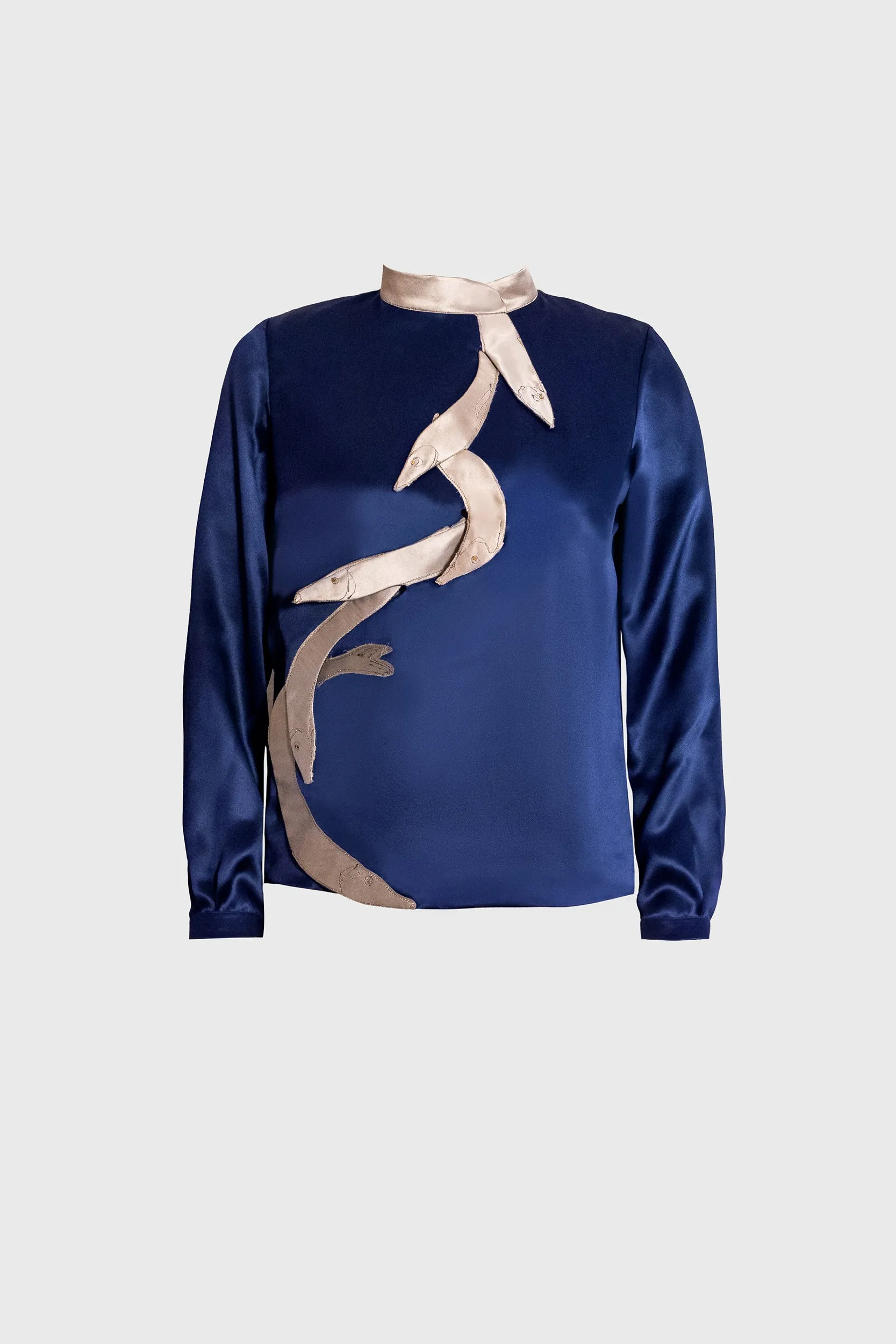 Royal Blue Fish Shirt