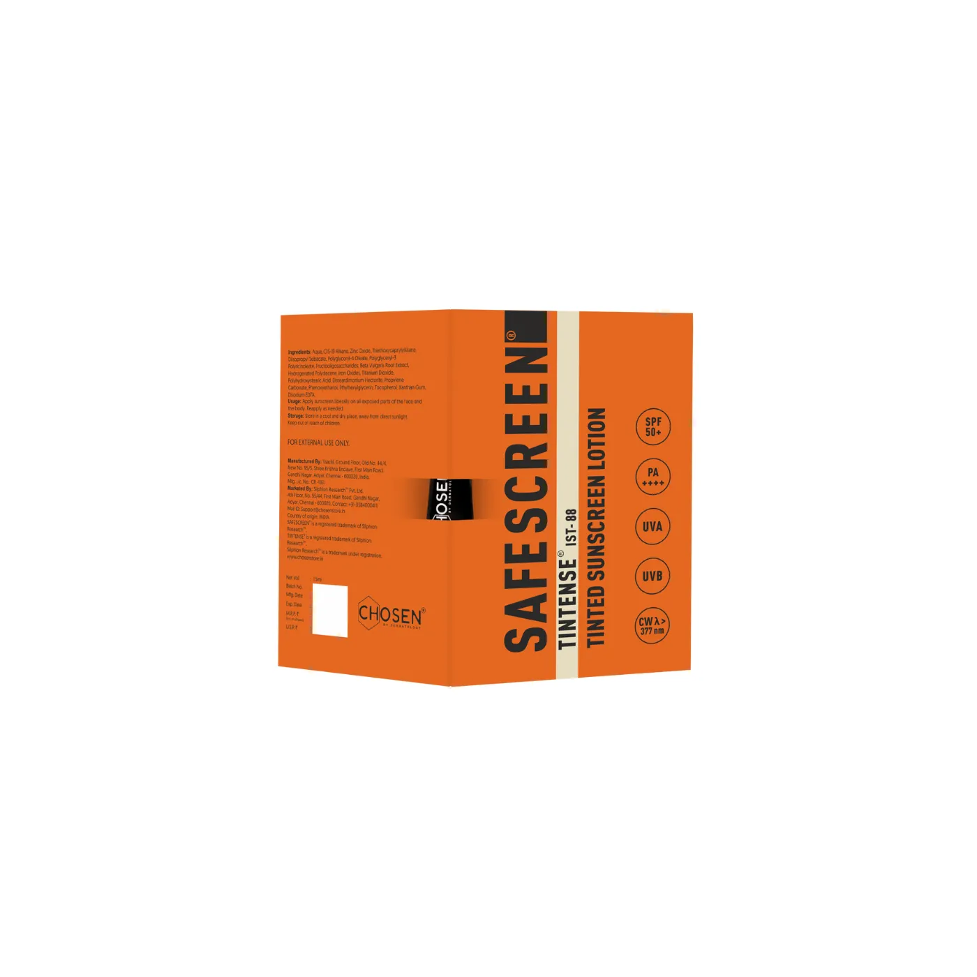 SAFESCREEN® TINTENSE® 1.5 ml (Redeem for 150 Zola Points)