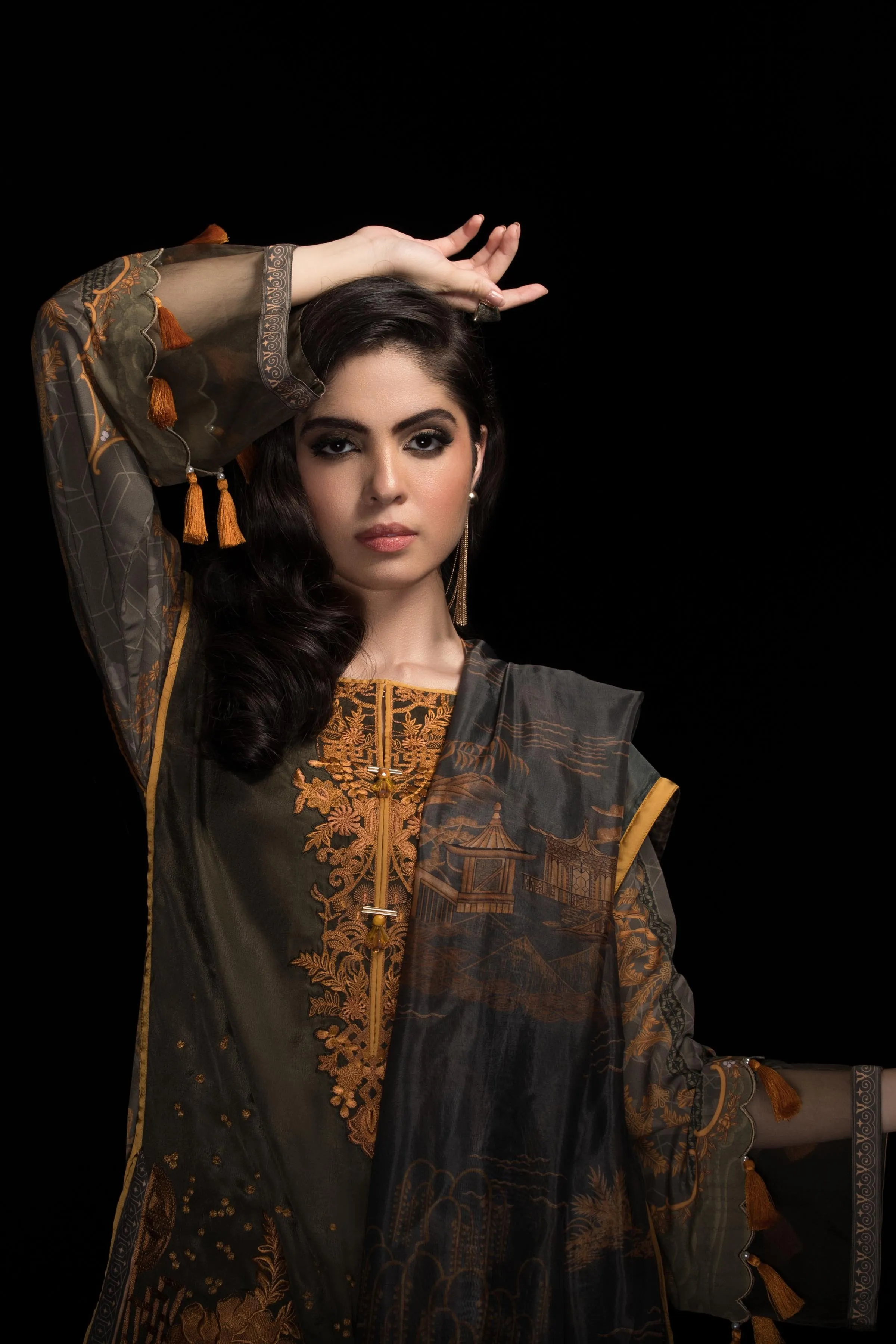 Sapphire Festive 3 Piece Collection 2019 – Olive Leaf