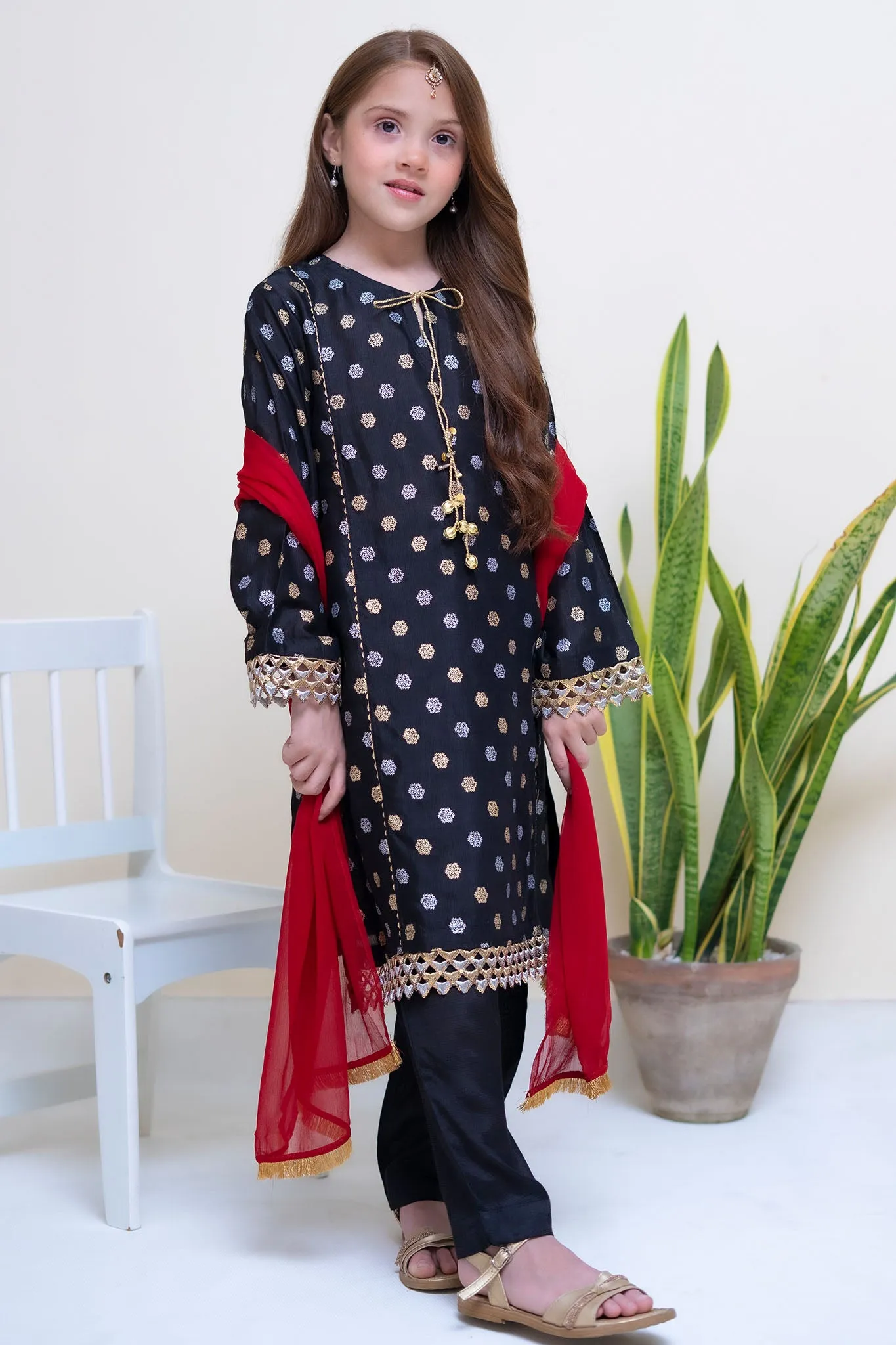 Shanzey Stitched 3 Piece Festive Emb Silk Vol-02 Collection'2024-SHK-2303