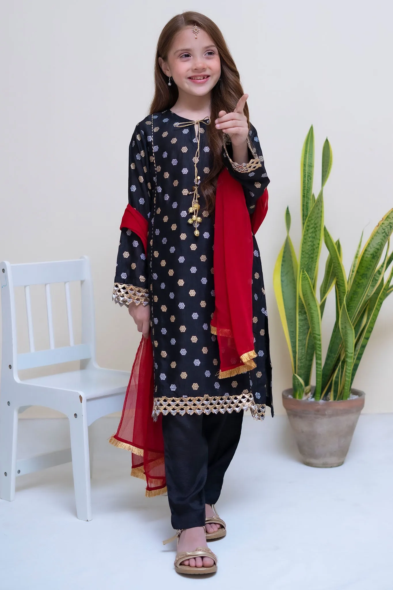 Shanzey Stitched 3 Piece Festive Emb Silk Vol-02 Collection'2024-SHK-2303