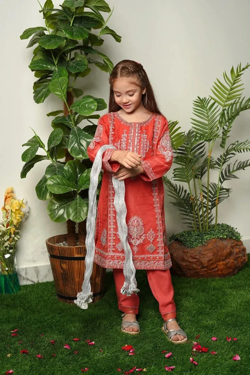 Shanzey Stitched 3 Piece Kids Eid Formals Collection'2023-SHK-1201