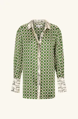 Shona Joy Kahlo Silk Contract Relaxed Shirt